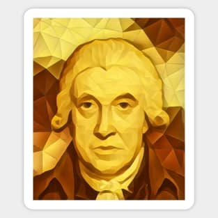 James Watt Golden Portrait | James Watt Artwork 9 Sticker